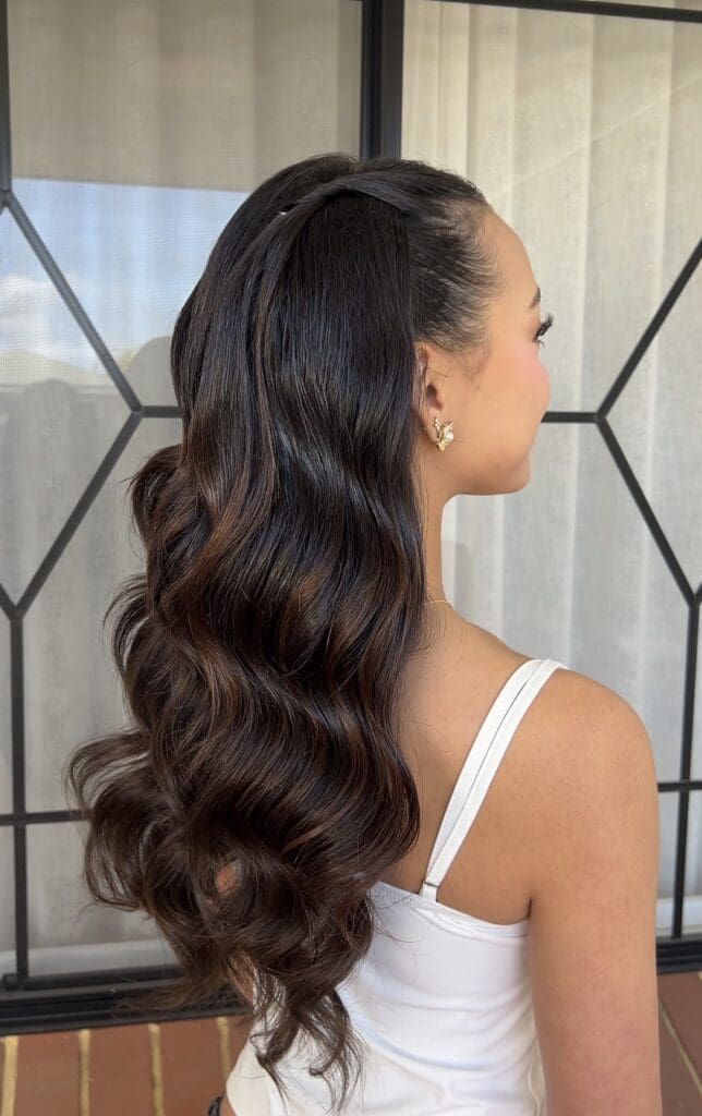 Bridal hair inspiration from multiple angles