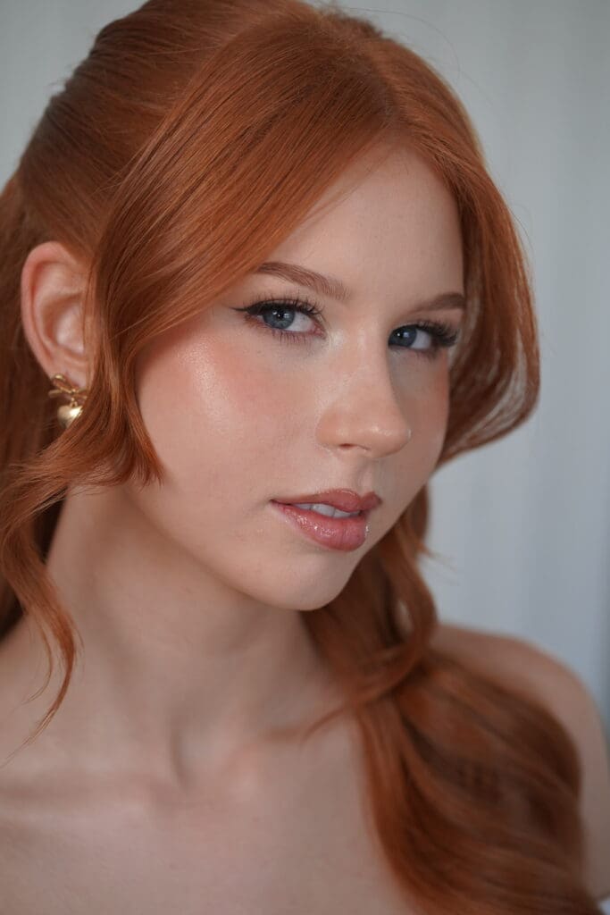 Consistent soft-glam bridal makeup by a Perth makeup artist